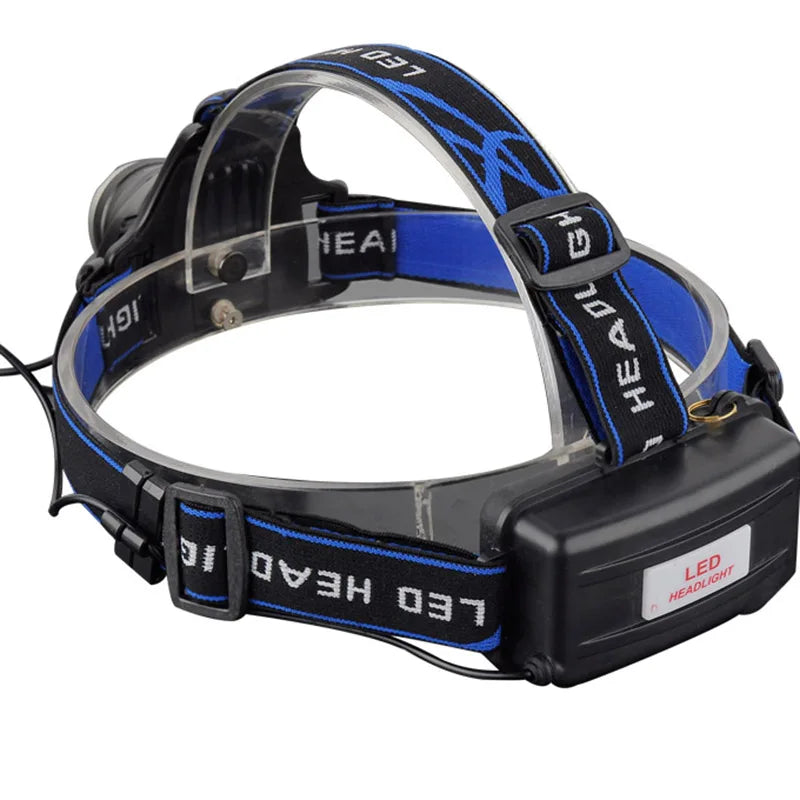 Powerful LED Headlamp 18650 DC Rechargeable Headlight Zoomable Head Lamp Waterproof Head Light High Lumens Head Flashlight