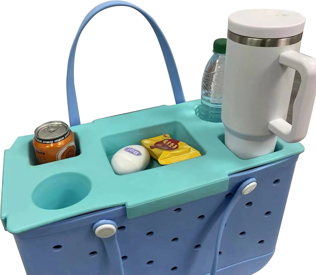Top Cup Holder Tray Accessories for Boogg Bag X-Large Waterproof EVA & Phone Holder Fit for Stanley Cup -Organizer for Boogg Bag