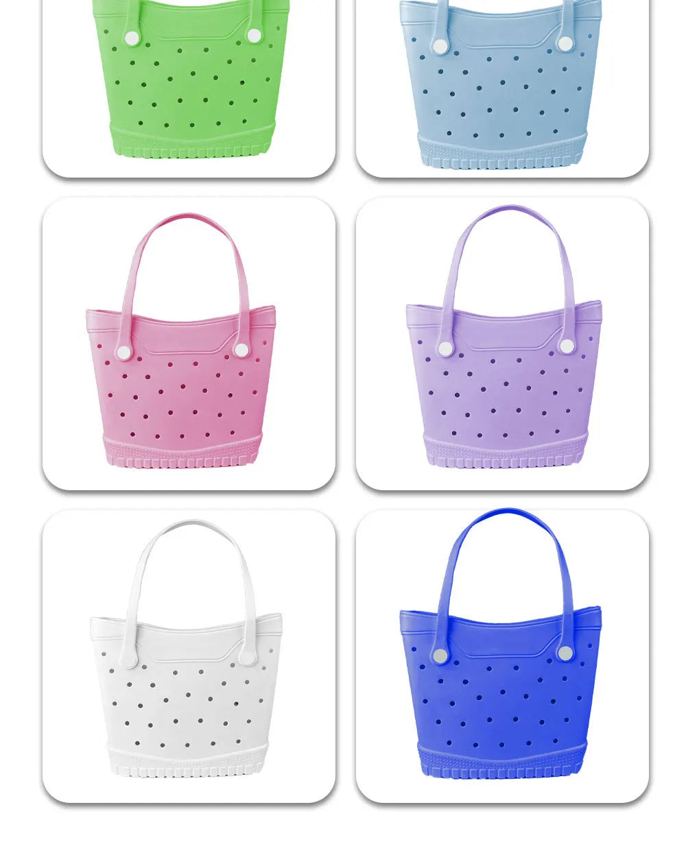 EVA Beach Bag – Waterproof Tote Bag for Women | Bogg Bag Style | Pool & Beach Bag