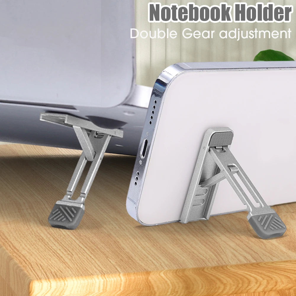 1/2Pcs Mini Invisible Laptop Stand for iPad Mobile Phone Tablet Metal Alloy Folding Bracket  Laptop Riser Heat Dissipation Stand