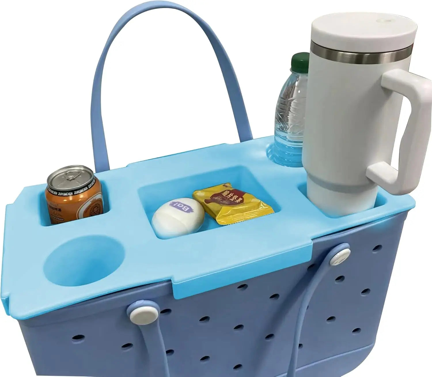 Top Cup Holder Tray Accessories for Boogg Bag X-Large Waterproof EVA & Phone Holder Fit for Stanley Cup -Organizer for Boogg Bag