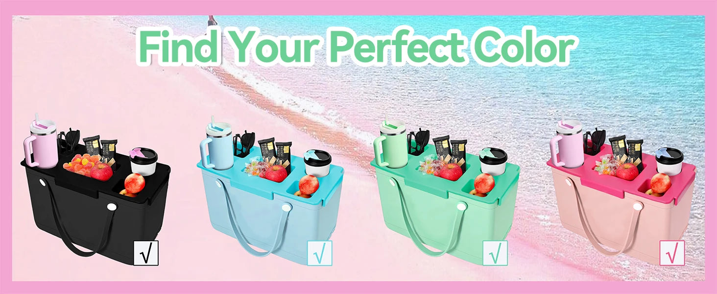 Top Cup Holder Tray Accessories for Boogg Bag X-Large Waterproof EVA & Phone Holder Fit for Stanley Cup -Organizer for Boogg Bag