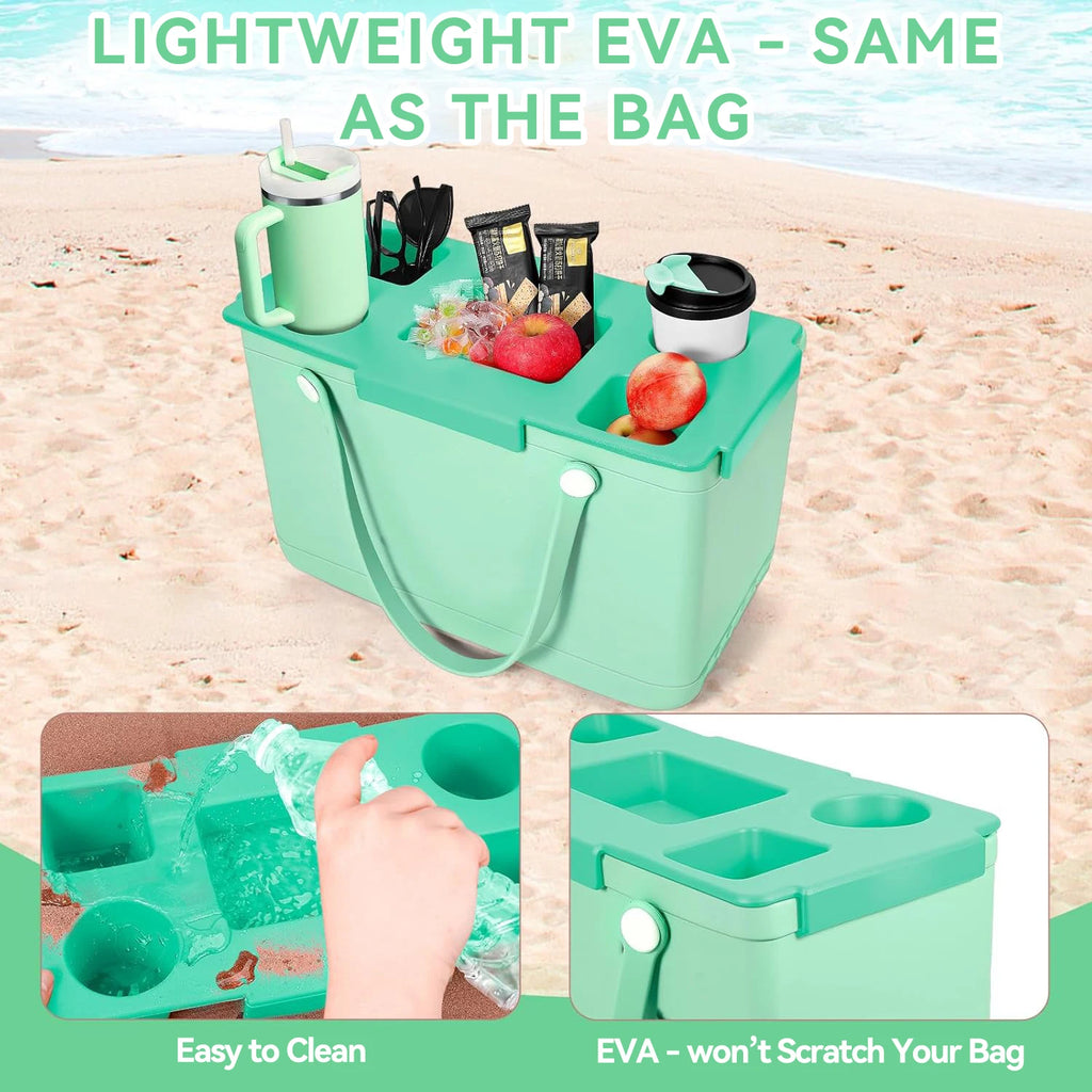 Top Cup Holder Tray Accessories for Boogg Bag X-Large Waterproof EVA & Phone Holder Fit for Stanley Cup -Organizer for Boogg Bag