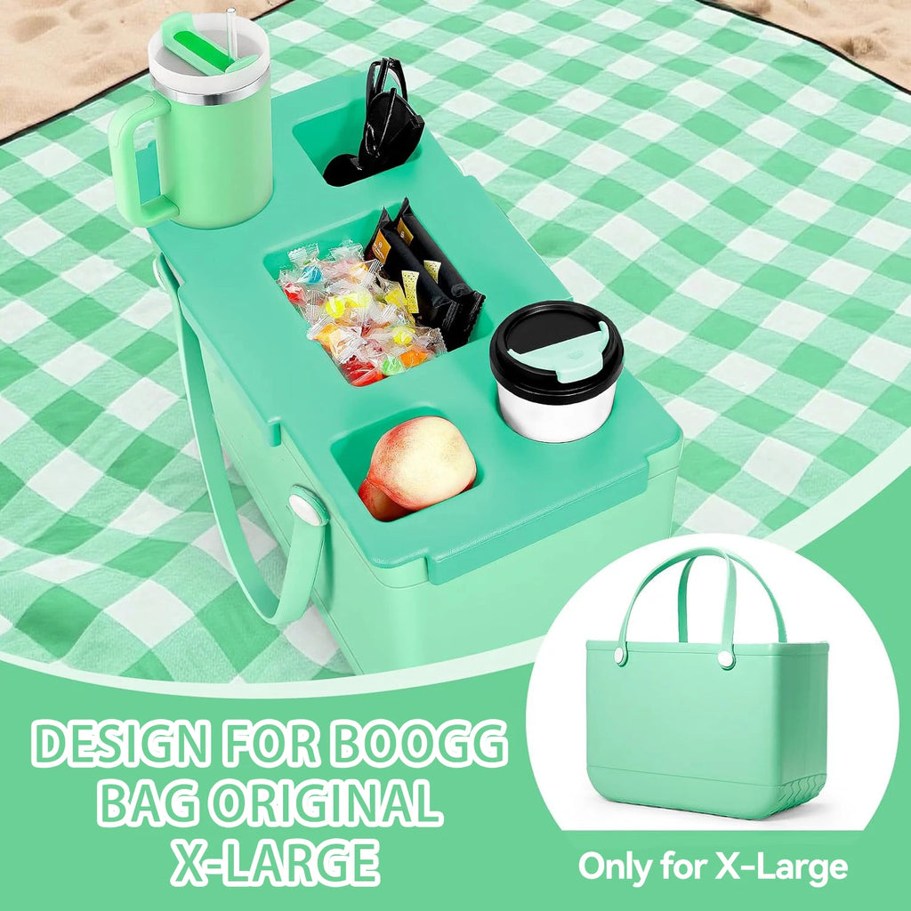 Top Cup Holder Tray Accessories for Boogg Bag X-Large Waterproof EVA & Phone Holder Fit for Stanley Cup -Organizer for Boogg Bag
