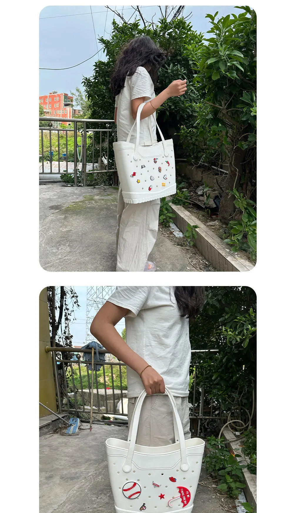 EVA Beach Bag – Waterproof Tote Bag for Women | Bogg Bag Style | Pool & Beach Bag